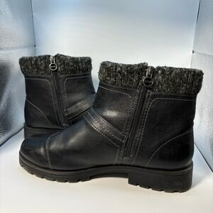 JSport Violet Ankle Boots Womens 10 Black Pre-Owned